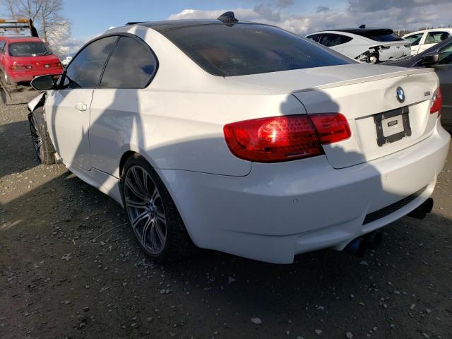 WBSKG9C50CE798466 - 2012 BMW M3 WHITE photo 2