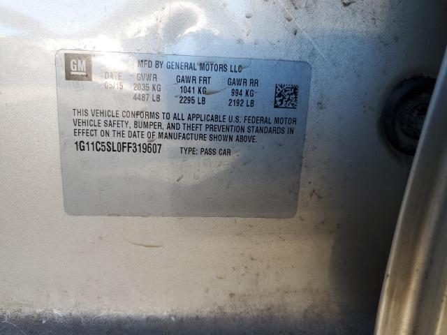 1G11C5SL0FF319607 - 2015 CHEVROLET MALIBU 1LT BEIGE photo 13