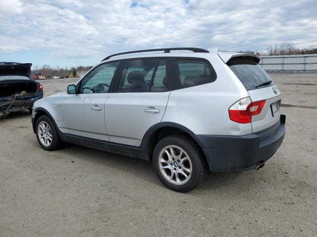 WBXPA73444WB29306 - 2004 BMW X3 2.5I SILVER photo 2