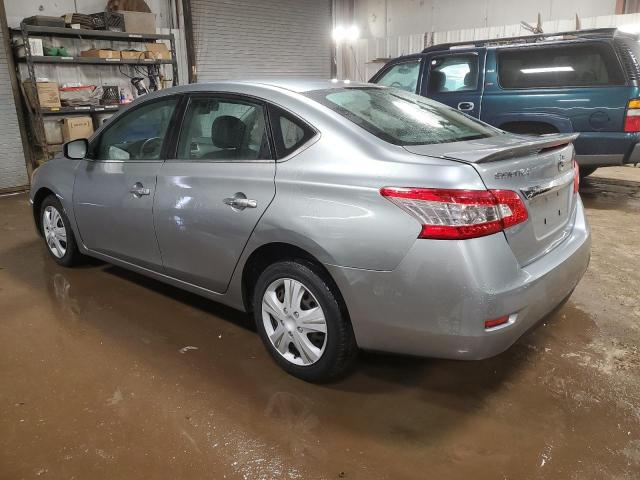 3N1AB7AP5EY240356 - 2014 NISSAN SENTRA S GRAY photo 2