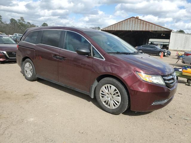 5FNRL5H21EB133070 - 2014 HONDA ODYSSEY LX MAROON photo 4