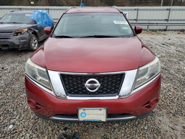 5N1AR2MN2FC676982 - 2015 NISSAN PATHFINDER S RED photo 5