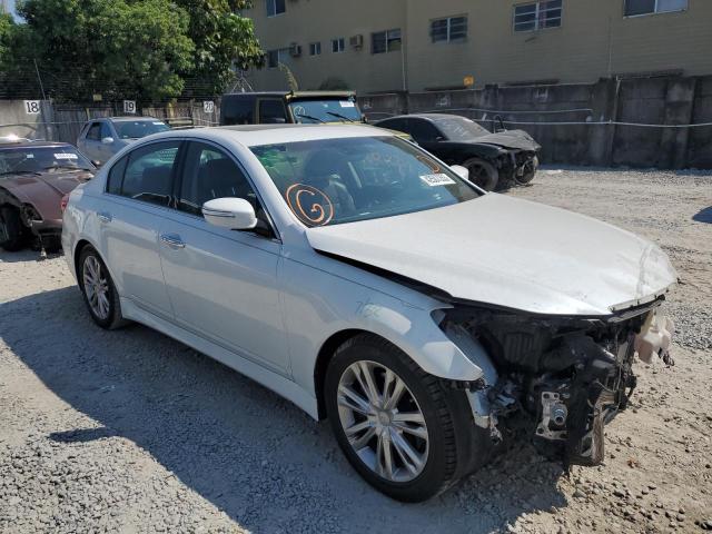 KMHGC4DD0DU236863 - 2013 HYUNDAI GENESIS 3.8L WHITE photo 4