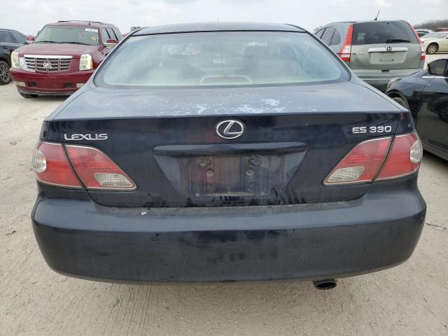 JTHBA30G445009201 - 2004 LEXUS ES 330 BLACK photo 6