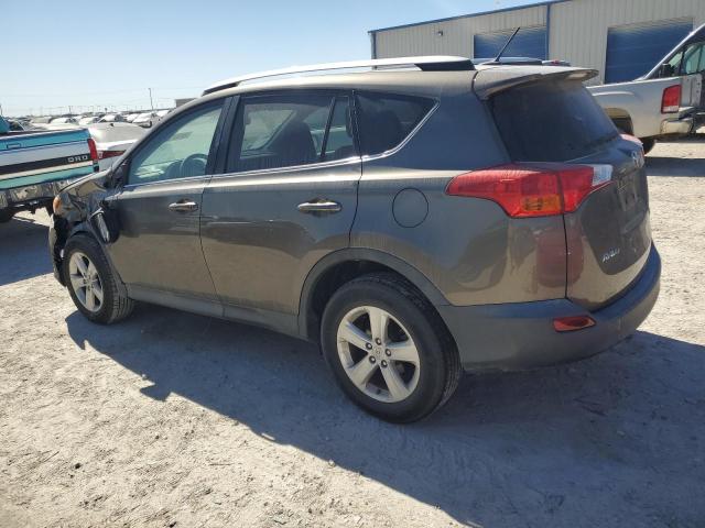 2T3WFREV2EW125389 - 2014 TOYOTA RAV4 XLE GRAY photo 2