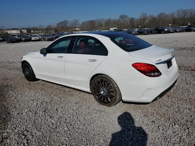 55SWF4JBXHU229894 - 2017 MERCEDES-BENZ C 300 WHITE photo 2