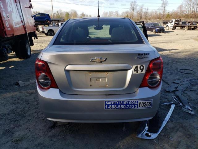 1G1JA5SH4C4169929 - 2012 CHEVROLET SONIC LS 银色 照片 6