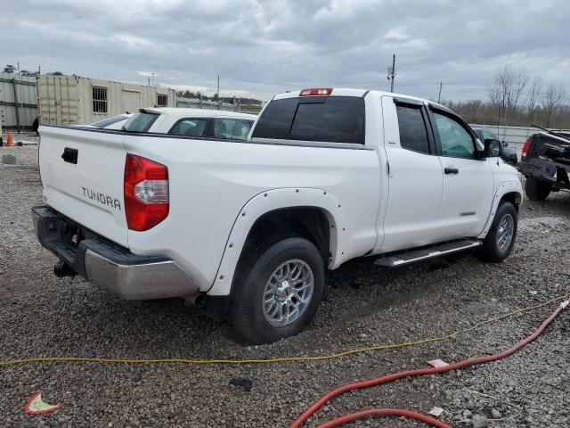 5TFRM5F11KX137967 - 2019 TOYOTA TUNDRA DOUBLE CAB SR/SR5 WHITE photo 3