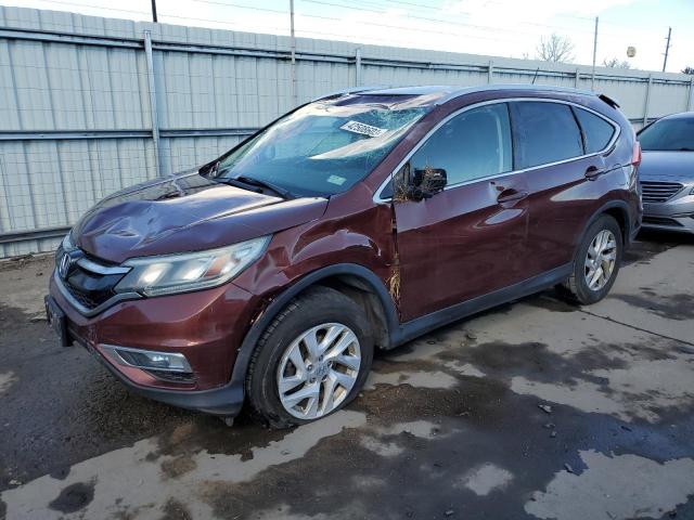 2HKRM4H7XFH646730 - 2015 HONDA CR-V EXL MAROON photo 1