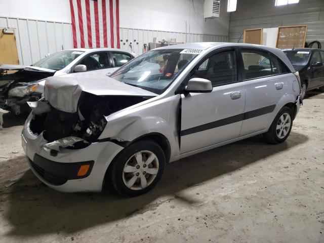 KNADE243796440128 - 2009 KIA RIO 5 SX SILVER photo 1