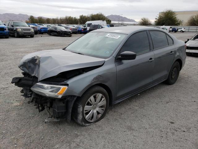 3VW2K7AJ3CM385099 - 2012 VOLKSWAGEN JETTA BASE GRAY photo 1