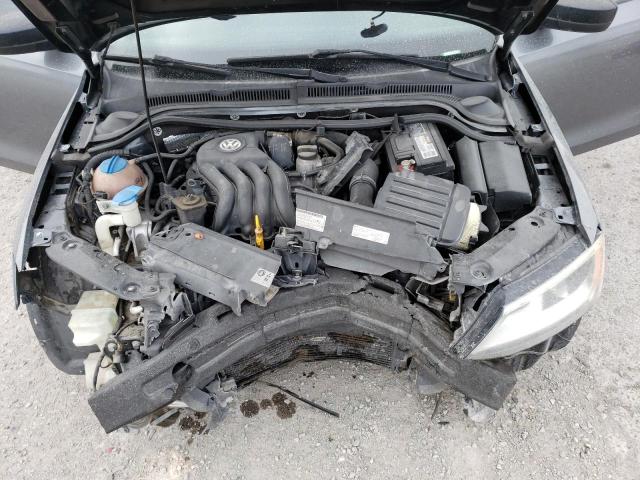 3VW2K7AJ3CM385099 - 2012 VOLKSWAGEN JETTA BASE GRAY photo 11