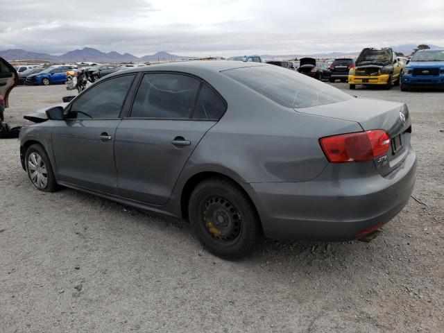 3VW2K7AJ3CM385099 - 2012 VOLKSWAGEN JETTA BASE GRAY photo 2