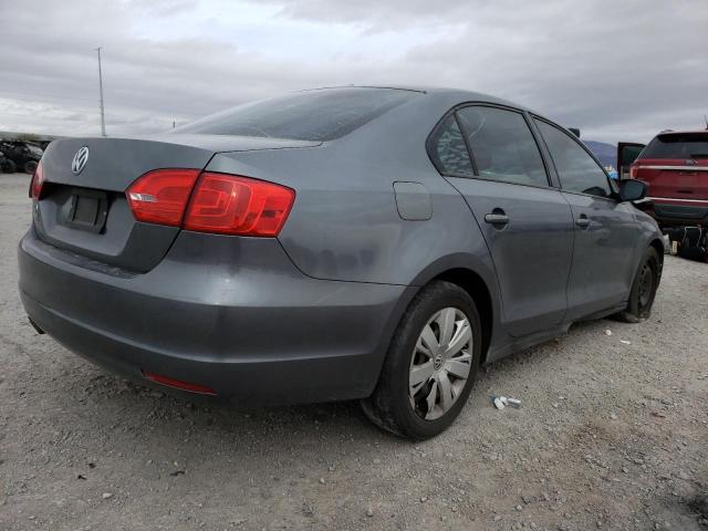 3VW2K7AJ3CM385099 - 2012 VOLKSWAGEN JETTA BASE GRAY photo 3
