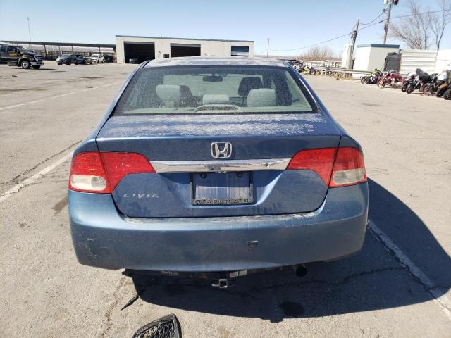 19XFA16559E007563 - 2009 HONDA CIVIC LX BLUE photo 6