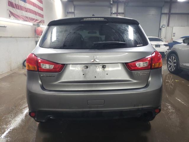 4A4AR3AU8FE004573 - 2015 MITSUBISHI OUTLANDER ES GRAY photo 6