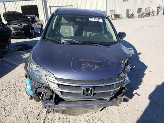 2HKRM4H72EH700312 - 2014 HONDA CR-V EXL BLUE photo 5