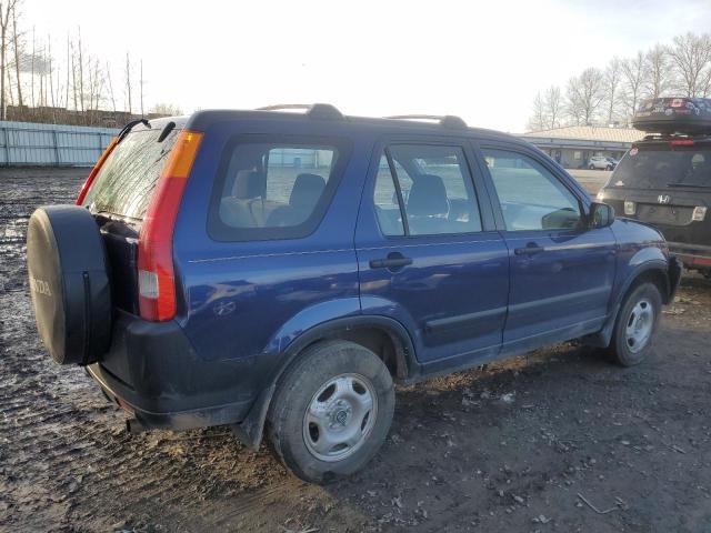 JHLRD78492C030727 - 2002 HONDA CR-V LX BLUE photo 3