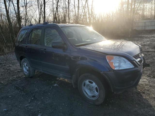 JHLRD78492C030727 - 2002 HONDA CR-V LX BLUE photo 4