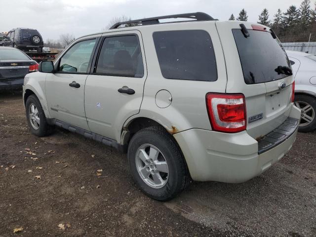 1FMCU03Z28KC89518 - 2008 FORD ESCAPE XLT BEIGE photo 2