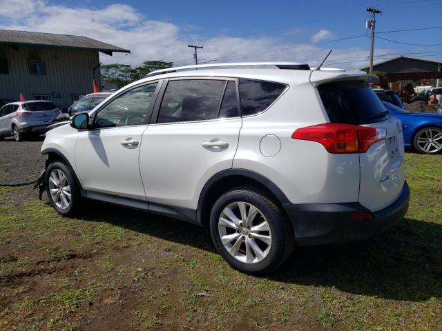 JTMYFREV4D5005253 - 2013 TOYOTA RAV4 LIMITED WHITE photo 2