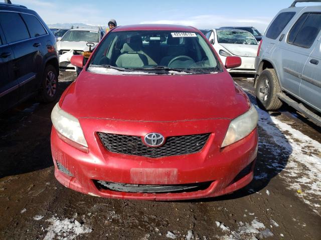 JTDBL40E49J023050 - 2009 TOYOTA COROLLA BASE RED photo 5