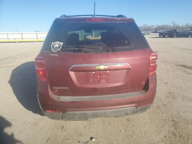 2GNALCEK5H1559364 - 2017 CHEVROLET EQUINOX LT MAROON photo 6