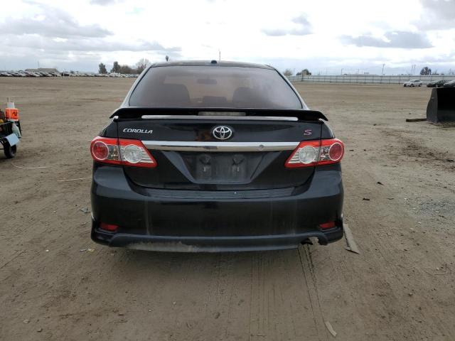 2T1BU4EE8BC736105 - 2011 TOYOTA COROLLA BASE BLACK photo 6