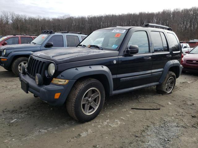 1J4GL38K05W684897 - 2005 JEEP LIBERTY RENEGADE BLACK photo 1