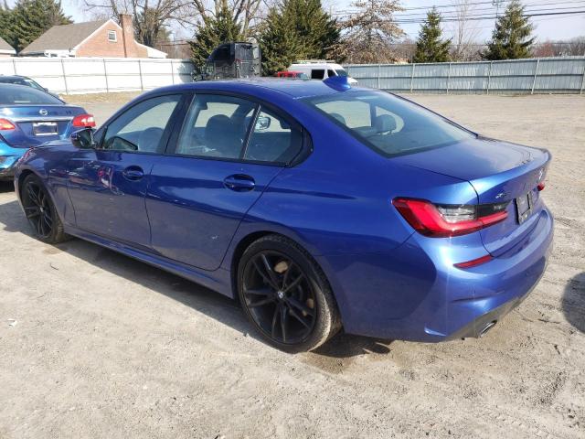 WBA5R7C59KAJ81654 - 2019 BMW 330XI BLUE photo 2