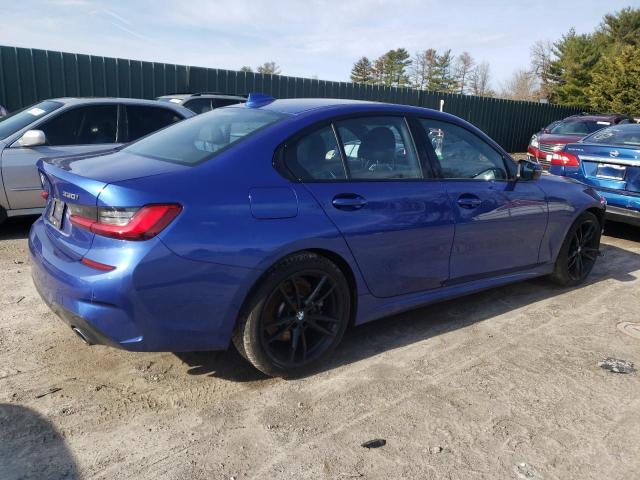 WBA5R7C59KAJ81654 - 2019 BMW 330XI Blau Foto 3