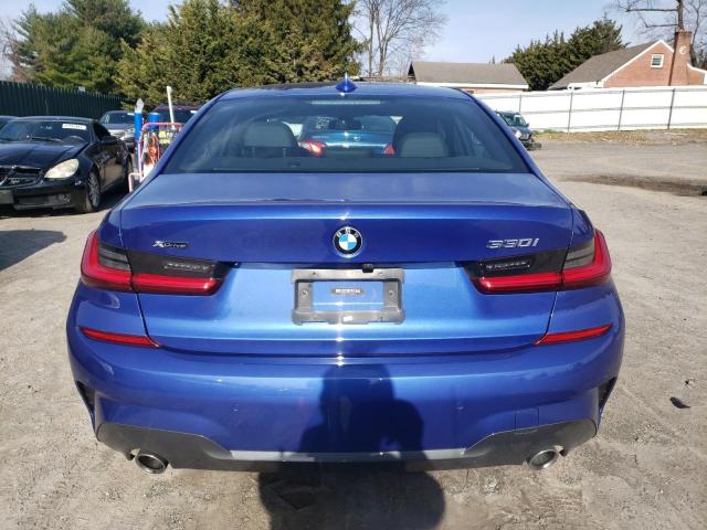 WBA5R7C59KAJ81654 - 2019 BMW 330XI BLUE photo 6