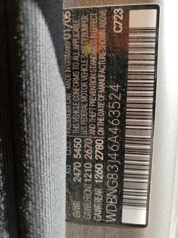 WDBNG83J46A463524 - 2006 MERCEDES-BENZ S 430 4MATIC GRAY photo 12