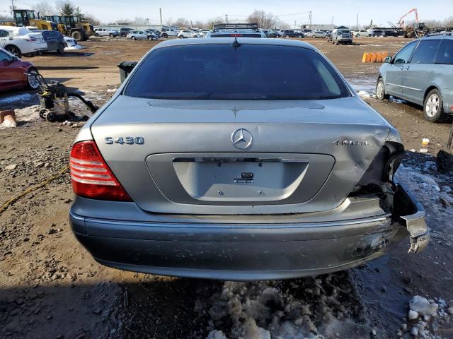 WDBNG83J46A463524 - 2006 MERCEDES-BENZ S 430 4MATIC GRAY photo 6