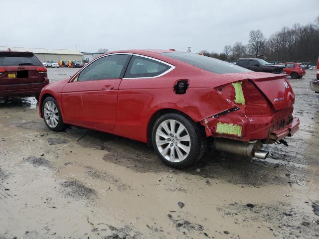 1HGCS22828A005861 - 2008 HONDA ACCORD EXL RED photo 2