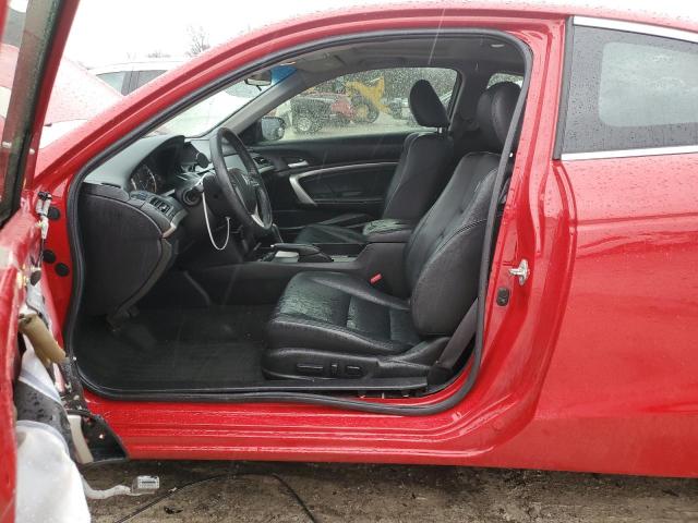 1HGCS22828A005861 - 2008 HONDA ACCORD EXL RED photo 7