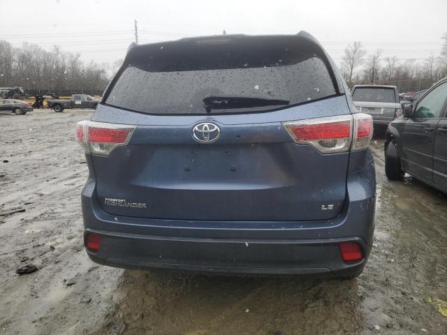 5TDZKRFH5ES026939 - 2014 TOYOTA HIGHLANDER LE GRAY photo 6