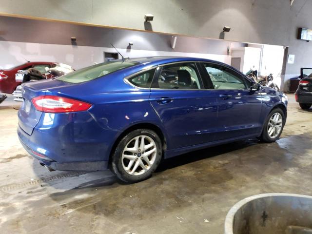 3FA6P0H75DR119133 - 2013 FORD FUSION SE BLUE photo 3