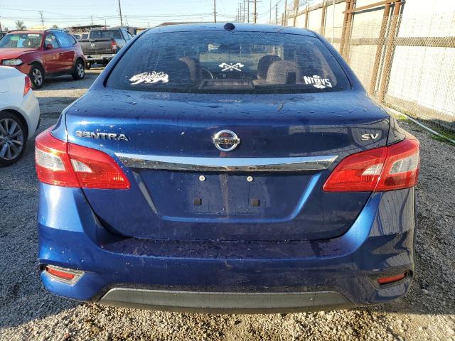 3N1AB7APXHY258680 - 2017 NISSAN SENTRA S BLUE photo 6