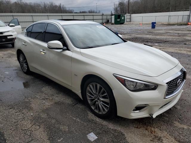 JN1EV7AP0KM513260 - 2019 INFINITI Q50 LUXE WHITE photo 4