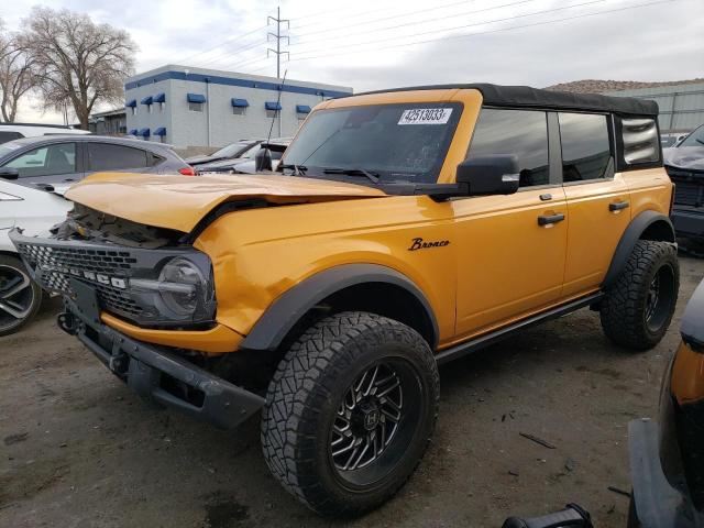 1FMEE5DH8MLA86503 - 2021 FORD BRONCO BASE YELLOW photo 1