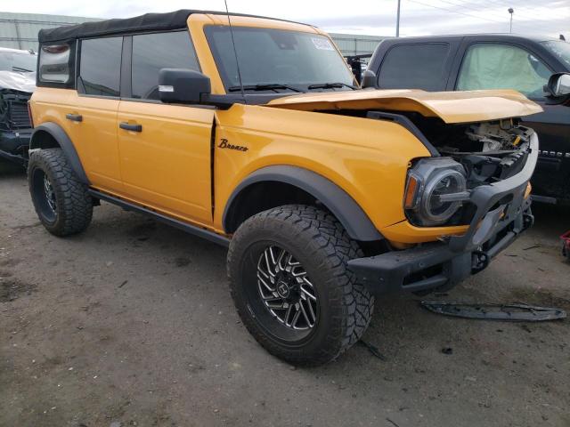 1FMEE5DH8MLA86503 - 2021 FORD BRONCO BASE YELLOW photo 4