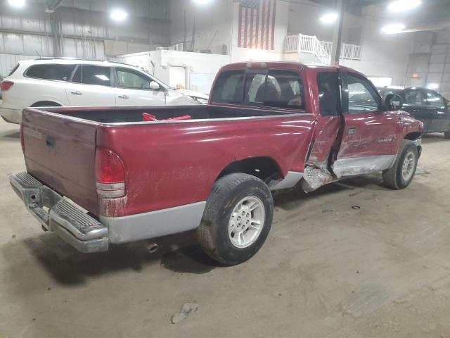 1B7GL22Y5XS254242 - 1999 DODGE DAKOTA MAROON photo 3