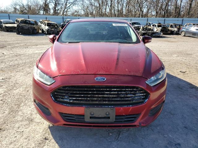 1FA6P0HD1E5386750 - 2014 FORD FUSION SE RED photo 5