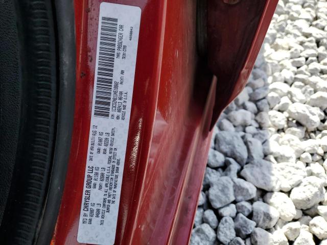 1C3CDZAB1DN518802 - 2013 DODGE AVENGER SE RED photo 12