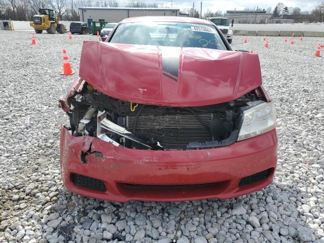 1C3CDZAB1DN518802 - 2013 DODGE AVENGER SE RED photo 5