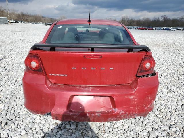 1C3CDZAB1DN518802 - 2013 DODGE AVENGER SE RED photo 6