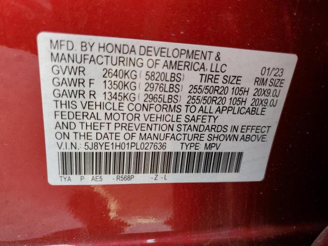 5J8YE1H01PL027636 - 2023 ACURA MDX A-SPEC RED photo 13