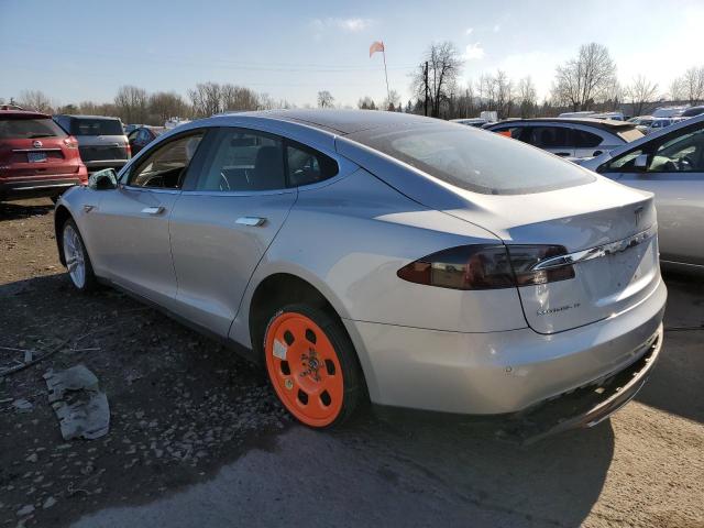 5YJSA1S11EFP47794 - 2014 TESLA MODEL S GRAY photo 2