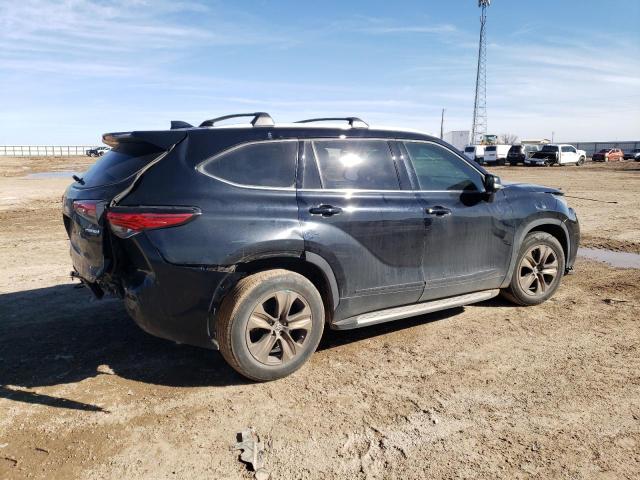 5TDAARAH9NS514234 - 2022 TOYOTA HIGHLANDER HYBRID XLE GRAY photo 3